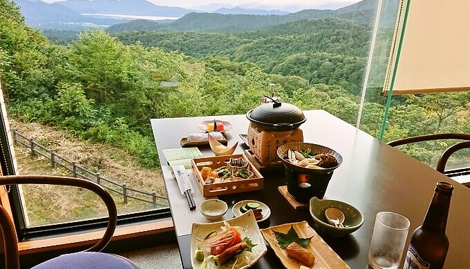 田沢湖が眺められる