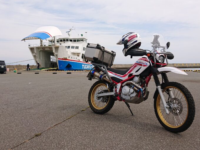 東北海鮮ざんまいソロツーリング、セロー250