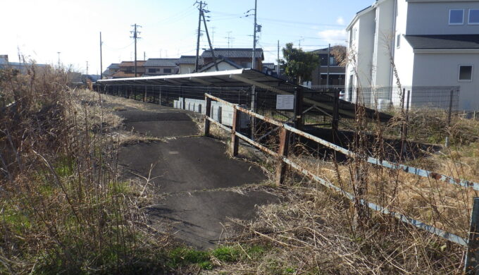 名鉄竹鼻線　牧野駅跡