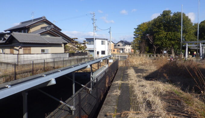 名鉄竹鼻線　牧野駅跡